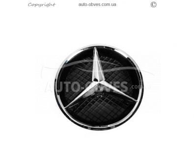 Front emblem with body Mercedes GLE coupe C292 2015-2019 - type: 21 cm photo 1
