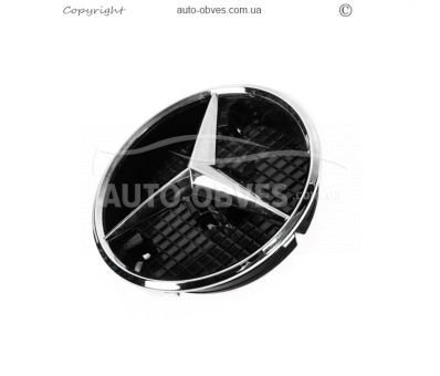 Front emblem with body Mercedes GLE coupe C292 2015-2019 - type: 21 cm photo 0