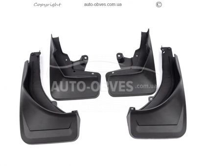 Mudguards model Mercedes GLE 167 - type: set of 4 pieces, with thresholds model 450 фото 1