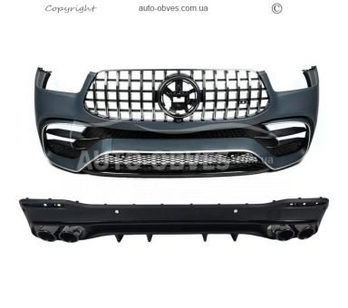 Body kit Mercedes GLE w167 - type: AMG GLE53 with rear diffuser photo 0