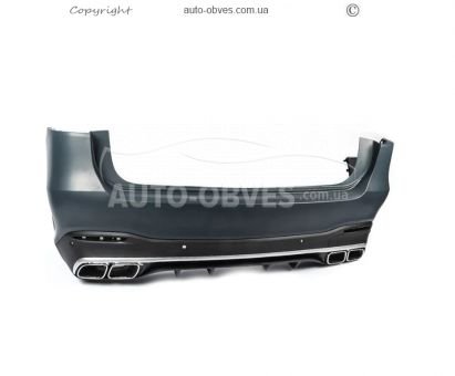 Rear bumper with diffuser Mercedes GLS x167 - type: AMG GLS63 photo 2