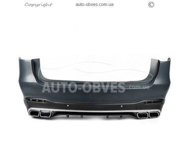 Rear bumper with diffuser Mercedes GLS x167 - type: AMG GLS63 photo 1
