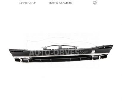 Rear diffuser Mercedes GLS X167 - type: GLS63 AMG with chrome nozzles photo 5