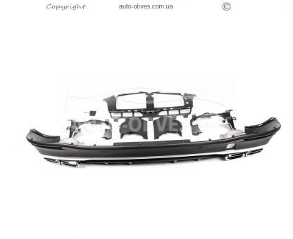 Rear diffuser Mercedes GLS X167 - type: GLS63 AMG with chrome nozzles photo 2