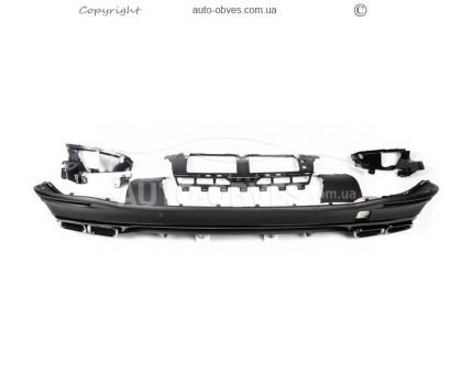 Задній дифузор Mercedes GLS x167 - type: з насадками blackedition дизайн GLS63 фото 0