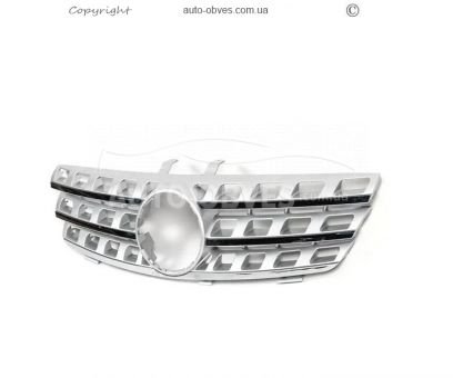 Передня решітка Mercedes ML w164 - type: oem 2005-2008 сірий колір фото 0
