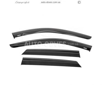 Вітровики Mercedes ML w164 2005-2012 - тип: 4 шт з чорним молдингом фото 0