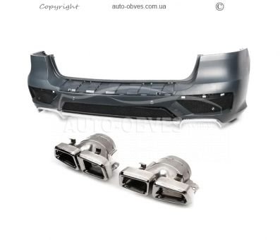 Задній бампер в зібраному вигляді Mercedes ML сlass w166 - type: стиль AMG ML63 фото 0