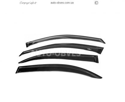 Mercedes S-class w220 window deflectors - type: long 4 pcs hic фото 0