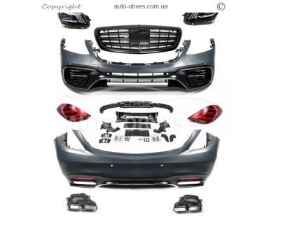 Комплект рестайлінгу Mercedes S-сlass w222 - type: S63 AMG дорест - 2018 фото 0