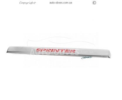 Chrome bar above number plate Mercedes Sprinter w906 2006-2018 photo 1