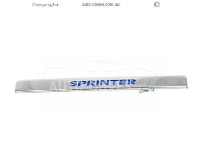 Chrome bar above number plate Mercedes Sprinter w906 2006-2018 photo 2