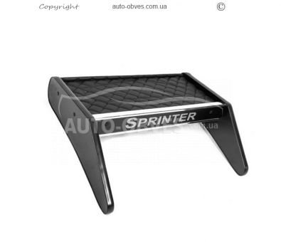 Полка на панель Mercedes Sprinter 2006-2018 - тип: eco black фото 1
