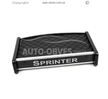Полочка на панель Mercedes Sprinter 2000-2006 - тип: eco black фото 1