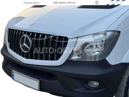 Решетка радиатора Mercedes Sprinter - тип: GT chrome 2013-2018 фото 3