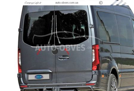 Rear glass edge Mercedes Sprinter w907 w910 2018-... - type: stainless steel v2 photo 4