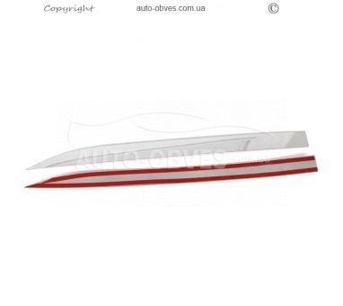 Rear glass edge Mercedes Sprinter w907 w910 2018-... - type: stainless steel v2 photo 1