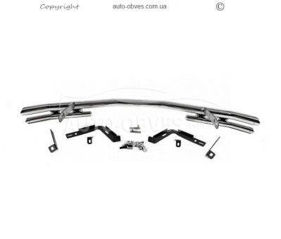 Bumper protection Volkswagen Crafter 2017-... - type: model with plates photo 1