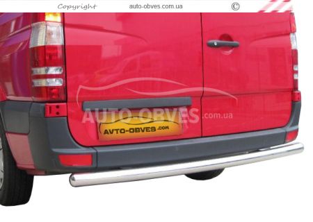 Mercedes Sprinter rear bumper protection - type: single pipe фото 0
