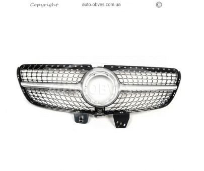 Front grille Mercedes Vito, V-class w447 - type: diamond 2019-2023 for v-class фото 1