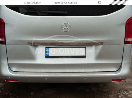 Накладка над номером Mercedes Vito V-class w447 2014-2022 - тип: 1-о дверний фото 2