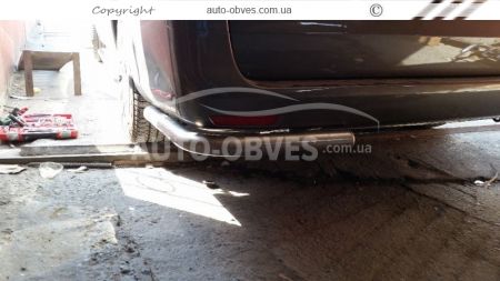 Rear bumper protection Opel Vivaro 2020-... - type: single corners фото 2