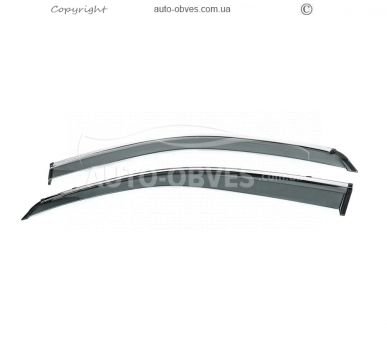 Mercedes Vito w447 2014-... window deflectors - type: with chrome 2 pcs photo 0