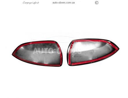 Mirror covers Mercedes Vito w639 2010-2014 - type: black stainless steel photo 1