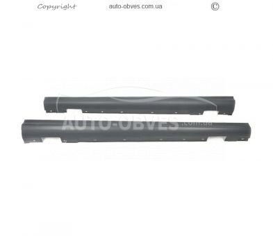 Бокові пороги Mercedes C-class w204 2007-2014 - type: стиль С63 AMG фото 1