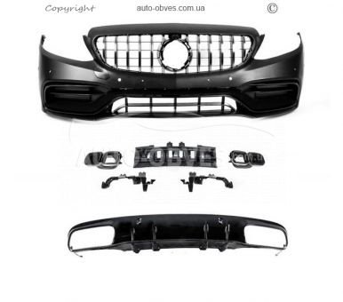 Комплект обвісів з дифузором Mercedes C-сlass w205 для coupe - type: AMG C63-designs 2018-2021 фото 0