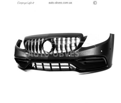 Комплект обвісів з дифузором Mercedes C-сlass w205 2014-2021 - тип: c63 amg v2 фото 3