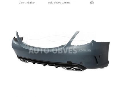 Комплект обвісів Mercedes C-сlass w205 2014-2021 - тип: з дифузором c63 amg фото 4
