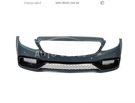 Front bumper Mercedes C-class w205 - type: amg c63 designs 2014-2018 photo 2
