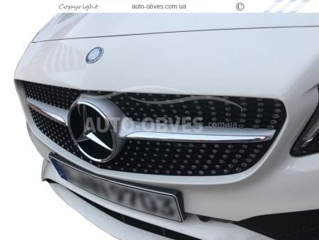 Mercedes W205 front grille - type: Diamond фото 2