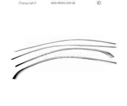 Полная окантовка окон Mercedes E-сlass w213 2020-... - тип: нержавеющая сталь фото 1