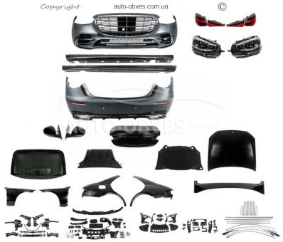 Комплект рестайлінга Mercedes S-сlass w221 - type: в w223 AMG Line без дверей фото 0