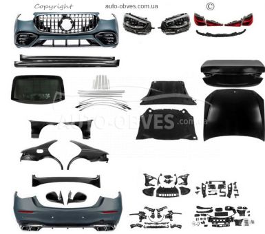 Комплект рестайлінга Mercedes S-сlass w221 - type: в w223 AMG S63 без дверей фото 0