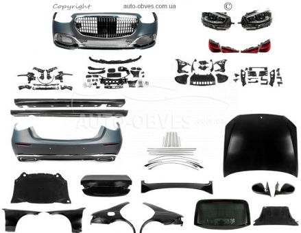 Комплект рестайлинга Mercedes S-сlass w221 - type: в w223 maybach без дверей фото 0