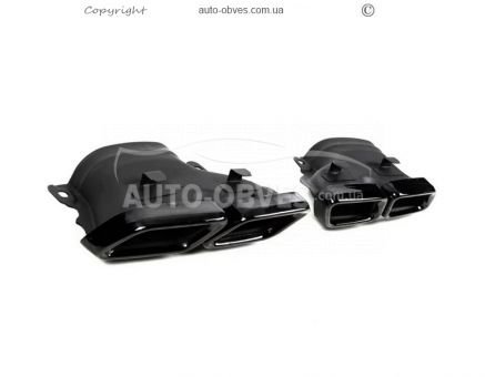 Muffler nozzle Mercedes GL GLS class x166 - black AMG GLS63 photo 2