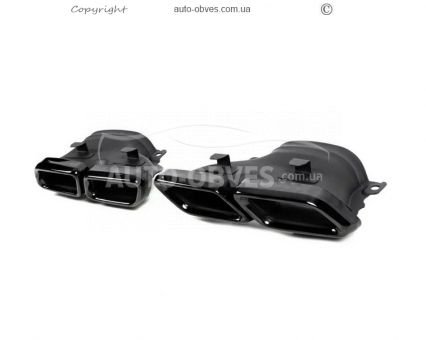 Muffler nozzle Mercedes GL GLS class x166 - black AMG GLS63 photo 0
