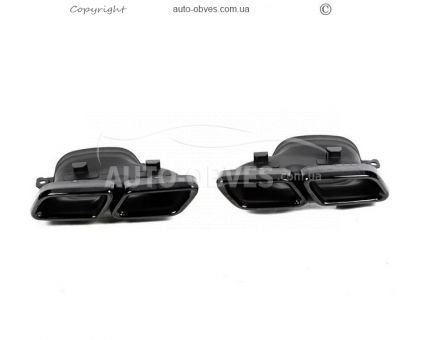 Muffler nozzle Mercedes GL GLS class x166 - black AMG GLS63 photo 3