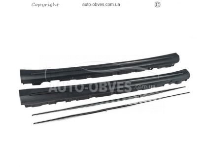 Бокові пороги Mercedes S-сlass w222 - type: AMG для long base фото 0