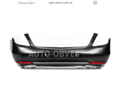 Rear bumper with diffuser Mercedes S-class w222 - type: Maybach photo 1