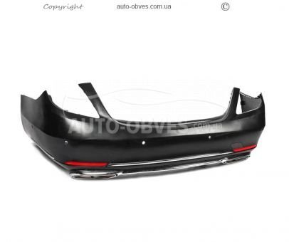 Rear bumper with diffuser Mercedes S-class w222 - type: Maybach photo 2
