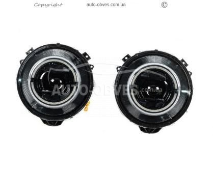 Передние фары Mercedes G class w463 дизайн 2023+ black 2006-2017 фото 3