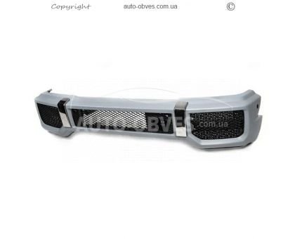 Front bumperMercedes G сlass w463 1990-2018 - type: amg G63, G65 assembly G65 black mesh фото 0