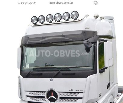 Mounting for headlights on the roof of Mercedes Actros MP4, long version, service: installation of diodes фото 0