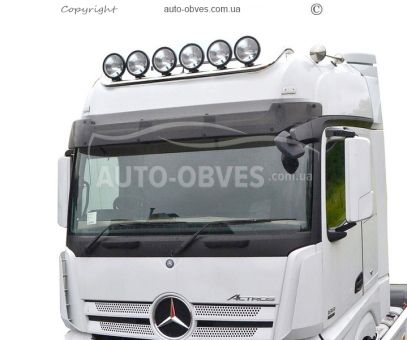 Mounting for headlights on the roof of Mercedes Actros MP5, long version, service: installation of diodes фото 0