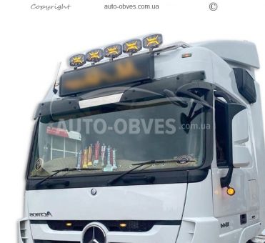 Roof headlight holder Mercedes Actros MP3, service: installation of diodes фото 6