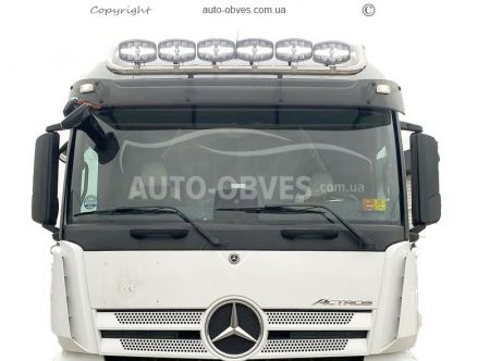 Крепление под фары на крышу Mercedes Actros MP5, длинный вариант, услуга: установка диодов фото 5